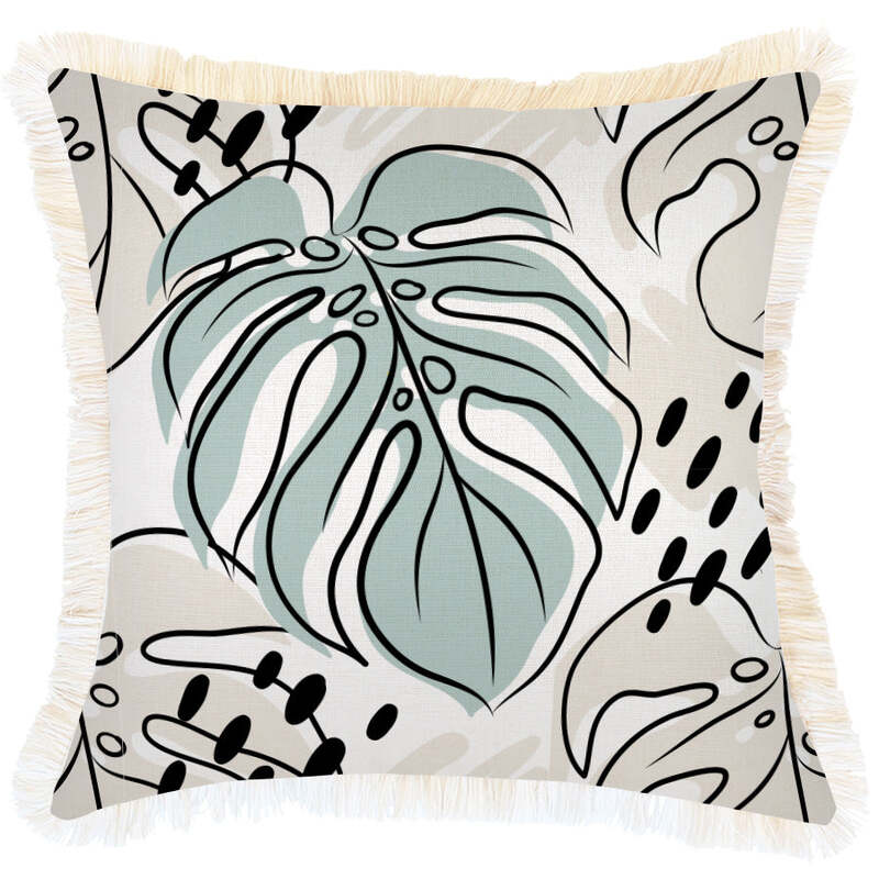 GRETNA Cushion Cover with Fringe