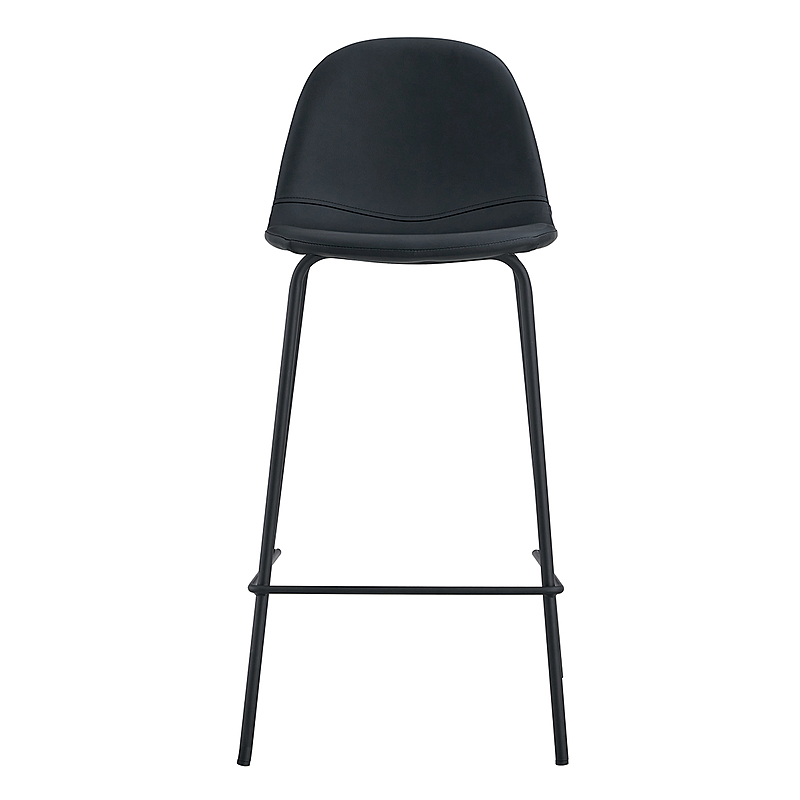 SARMIENTO Set of 2 Leatherette Bar Stool 7 SARMIENTO Set of 2 Leatherette Bar Stool
