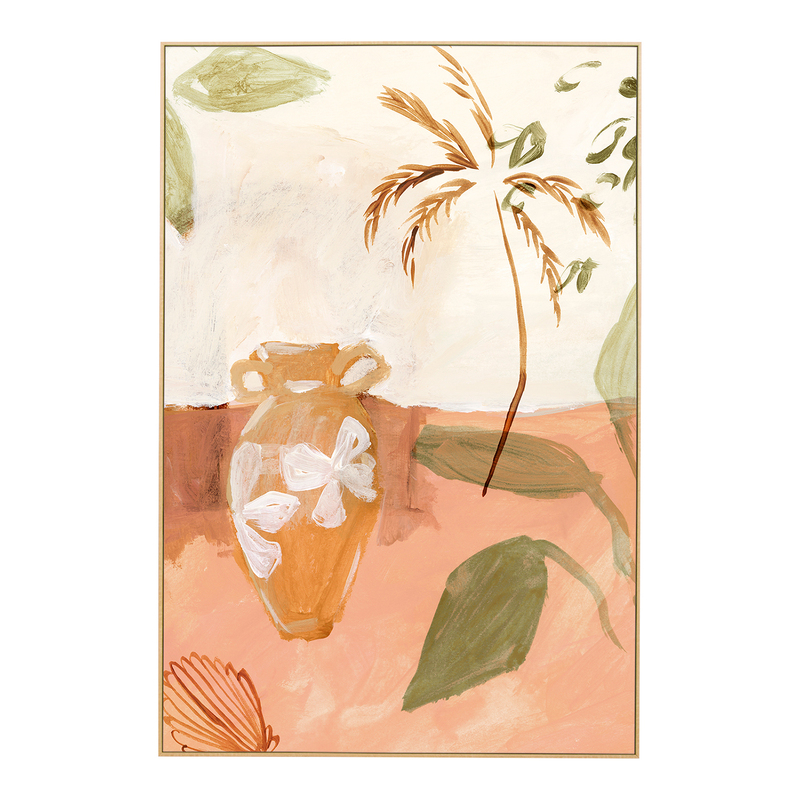 TROPICAL MUSE SUMMER Framed Canvas 1 TROPICAL MUSE SUMMER Framed Canvas