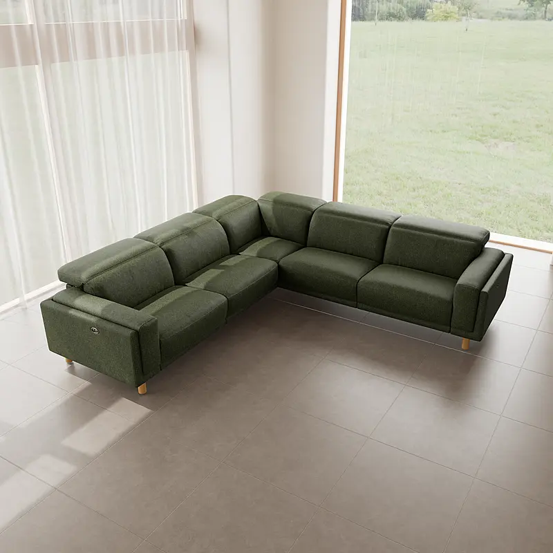 HENRY Fabric Battery Recliner Modular Sofa 1 HENRY Fabric Battery Recliner Modular Sofa