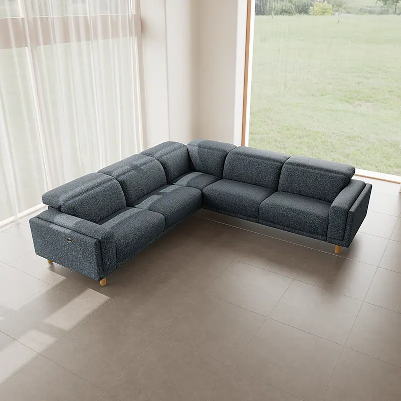 HENRY Fabric Battery Recliner Modular Sofa 1 HENRY Fabric Battery Recliner Modular Sofa