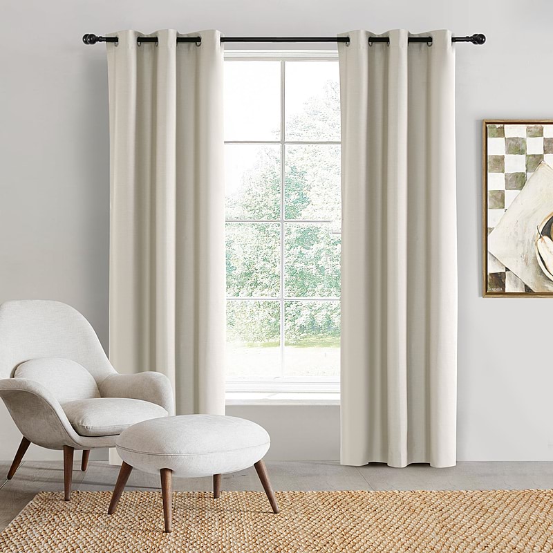 SHEMAR Set of 2 Eyelet Blockout Curtain 1 SHEMAR Set of 2 Eyelet Blockout Curtain