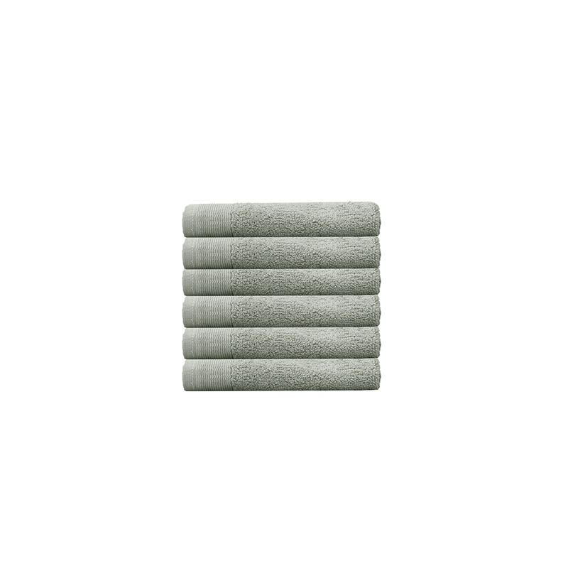 ELVIRE Set of 6 Face Washers