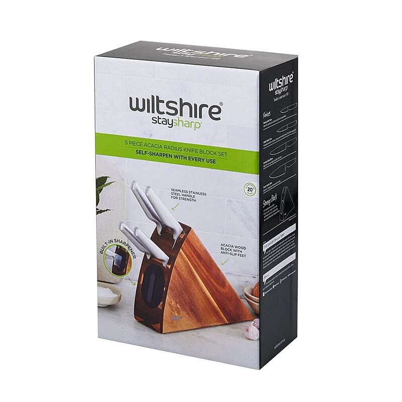 STAYSHARP Set Of 5 Knife Block - Furniture & Homeware Store In Australia