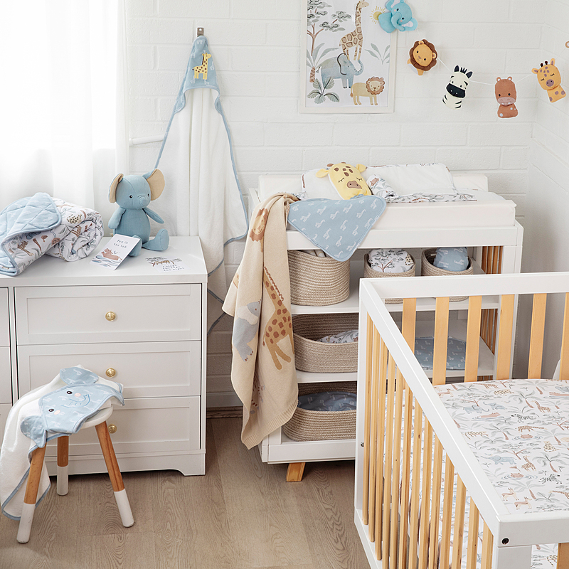 WILD SAFARI Set of 2 Cot Fitted Sheet