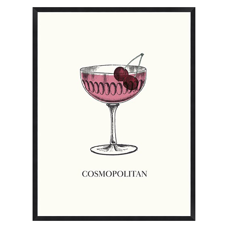 COCKTAILS COSMOPOLITAN Mounted Print 1 COCKTAILS COSMOPOLITAN Mounted Print