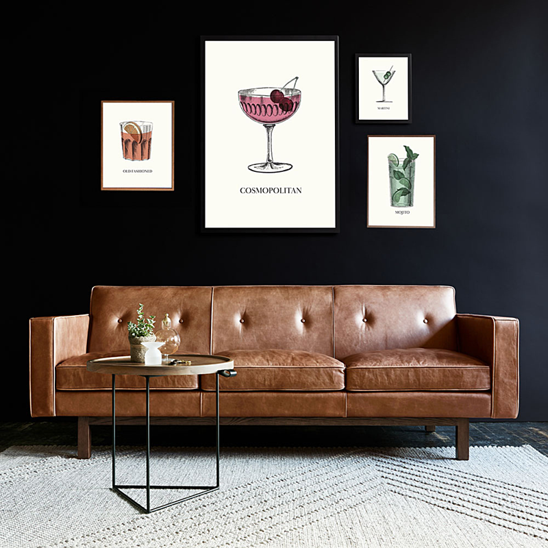 COCKTAILS OLD FASHIONED Print Framed To Edge 1 COCKTAILS OLD FASHIONED Print Framed To Edge