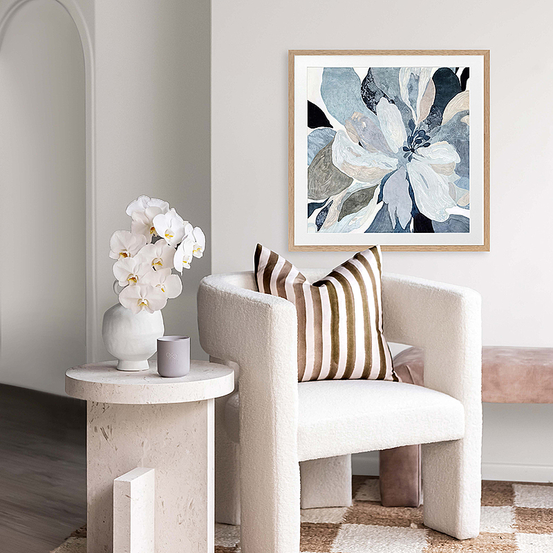 FROSTED PETALS Framed Print 1 FROSTED PETALS Framed Print