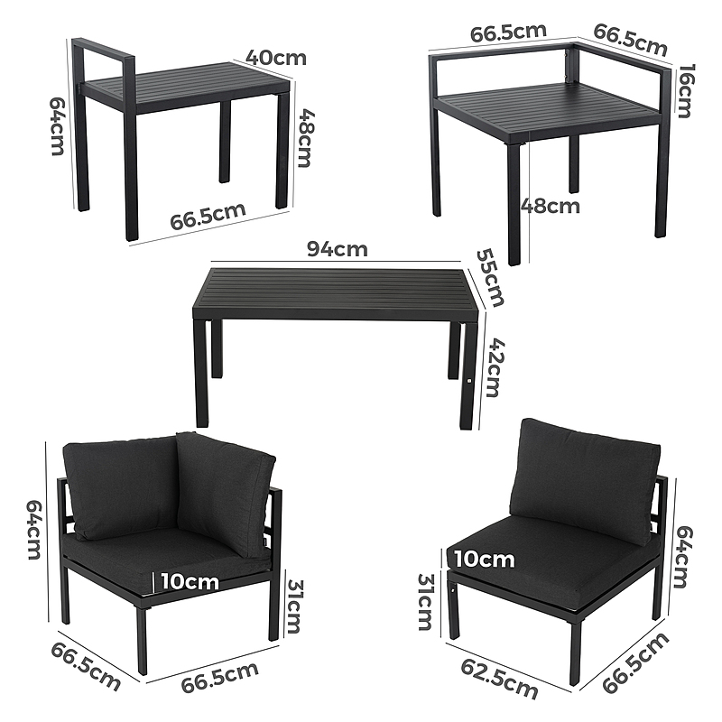 ALAMEDA Set of 9 Outdoor Sofa Package 22 ALAMEDA Set of 9 Outdoor Sofa Package