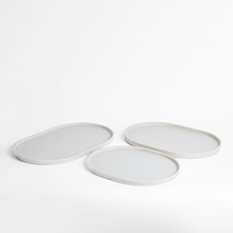PESHKOPI Set of 3 Oval Platter 1 PESHKOPI Set of 3 Oval Platter