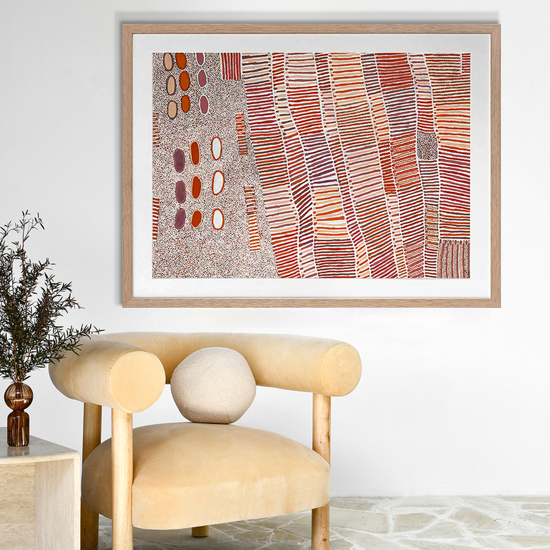 LUPUL JUKURRPA RED Framed Print 1 LUPUL JUKURRPA RED Framed Print