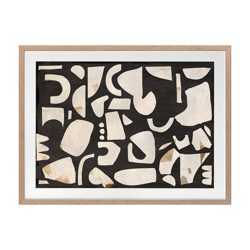 EMBRACING ASYMMETRY BLACK II Framed Print With Mat L 4 EMBRACING ASYMMETRY BLACK II Framed Print With Mat L