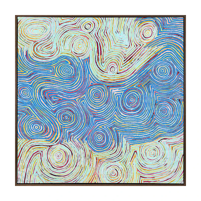 MINA MINA JUKURRPA VI Blue Canvas 4 MINA MINA JUKURRPA VI Blue Canvas