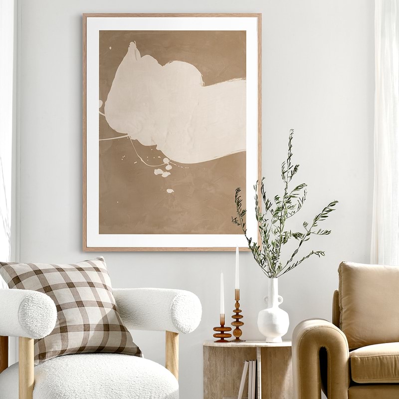 IMPERFECT BEAUTY BROWN I Framed Print With Mat L 1 IMPERFECT BEAUTY BROWN I Framed Print With Mat L