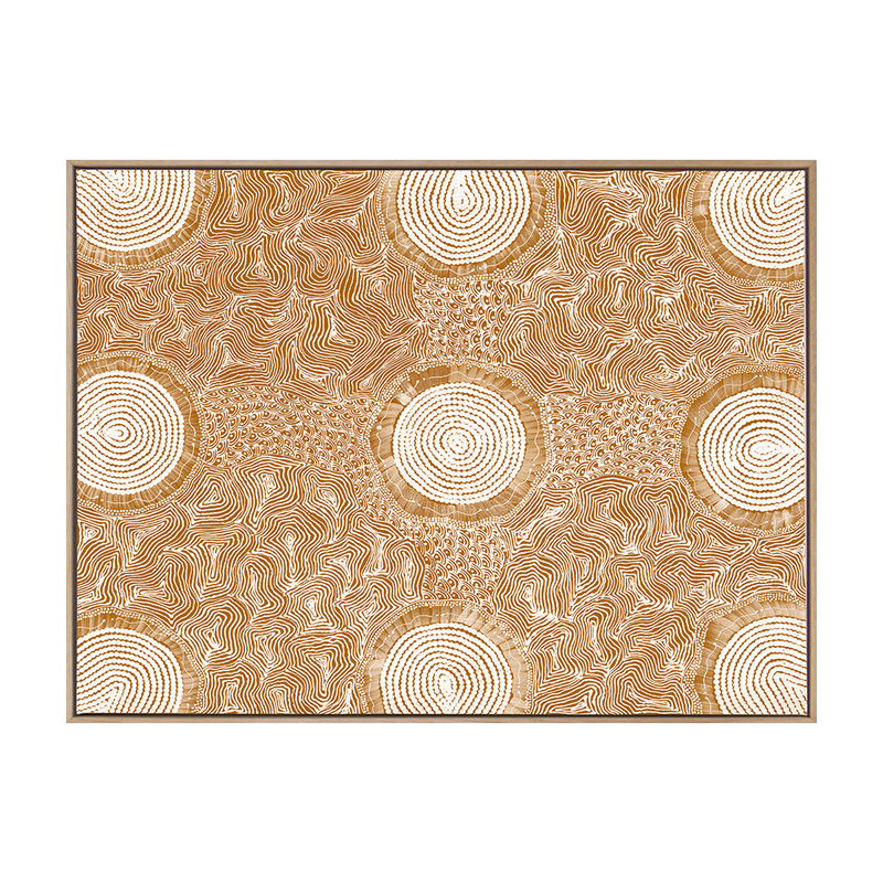 PIKILYI JUKURRPA MUSTARD Canvas 4 PIKILYI JUKURRPA MUSTARD Canvas